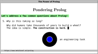 Pondering Prolog